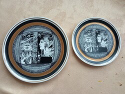 Raven House plates with Saxon endre graphics