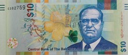 Bahamák 10 dollár, 2016, UNC bankjegy