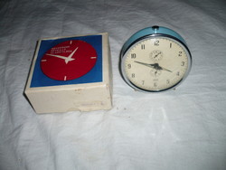 Old mom wind-up table alarm clock with box
