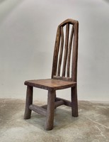 Huge, carved, solid wood chair