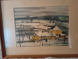 Winter landscape on Csobánka - Sándor Szalóky