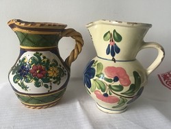 2 folk ceramic jugs