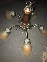 Rustic 5-branch chandelier