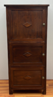 Rusztikus antik stílusú 3 ajtós polcos szekrény