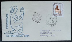 FF2134 / 1964 Magyar Vívószövetség bélyeg FDC-n futott