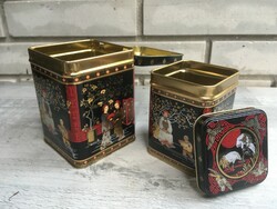 Old Chinese tea metal boxes