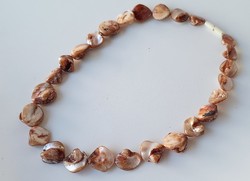 Vintage szivárványos kagyló   gyöngysor