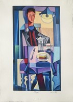 Leo Vinkó - self-portrait (coffee and mirinda slice) 34.5 x 19.5 cm c-print, embossed paper