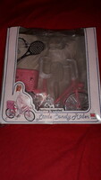 1980. Cc. A small candy bicycle and its equipment with a doll's toy barbie-style box as shown in the pictures