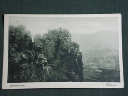 Postcard, Badacsony, stone gate view, detail, 1926