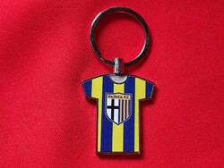 Metal keychain in the shape of a Parma jersey