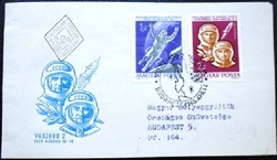 Ff2172 / 1965 voszhod -2 series of stamps ran on fdc