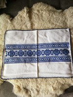 57X42 cm, old tablecloth with cross-stitch embroidery for sale, folk embroidery
