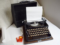 Seidel & naumann aktiengesellschaft erika, dresden tab5, bag typewriter, late 1930s