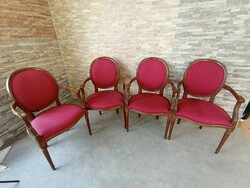 French baroque armchair chairs