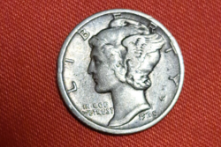 1938. Usa silver 1 dime (756)
