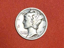 1943. USA ezüst 1 dime (763)