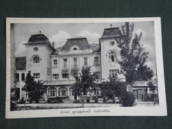 Postcard, Hévíz, Gabi villa view, 1943