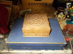 Very nice carved secret lock box