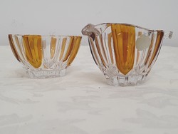 Vintage Echt Bleikristall Gepresst ólomüveg szett
