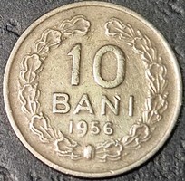 Romania 10 bani, 1956