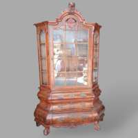 Baroque belly display cabinet, cabinet