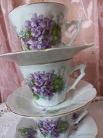 Dreamy violet coffee cups