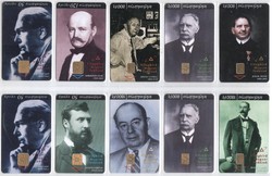 Hungarian phone card 1203 world-famous Hungarian scientists