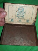 Antique 19th century Waldorf - astoria metal plate cigarette cigar box according to the pictures