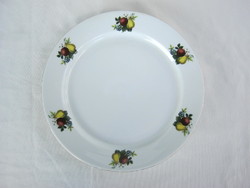 Alföldi porcelán gyümölcs mintás lapos tányér