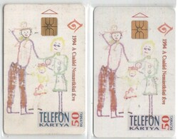 Hungarian phone card 1202 1994 family gem 1-gem2 153,000-147,000 Pieces