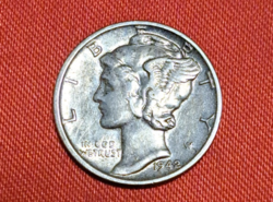 1942. USA ezüst 1 dime (239)