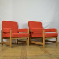 Pair of retro Hungarian armchairs, 1980s