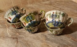 Faenza Italian hand painted tea cups