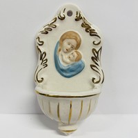 Porcelain holy water holder