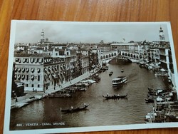 Antique postcard, Italy, canal grande, stamped 1939