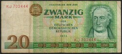 D - 234 - foreign banknotes: ndk 1975 20 marks