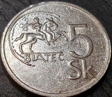 Szlovákia 5 korona, 1993.
