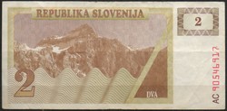 D - 233 - foreign banknotes: Slovenia 1990 2 tolar