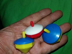 Old hawker bazaar Hungarian plastic spinners together as shown in the pictures