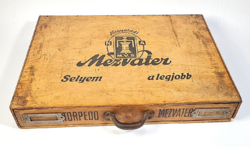 Antique torpedo - Mezvater zatócsbolti wooden thread box / Nagytád silk threads