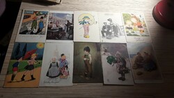 100 antique greeting cards.