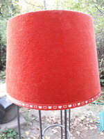 Red velvet lampshade with a diameter of 30 cm, flawless