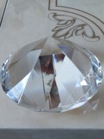 Beautiful heavy huge lead crystal ornament paperweight