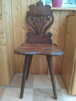 People's seat of Transylvania? Early 1900s, with carved backrest