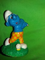 Original marked peyo 1998 smurf - large size - smurf golfing smurf 12cm rubber figure as shown in the pictures