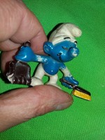 Retro traffic goods peyo - smurf smurfs smurf cleaning rubber figure 5 cm according to the pictures
