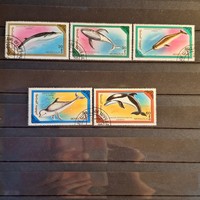 1990. -Mongolia - whales-dolphins (v-16.)