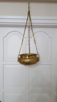 Beautiful brass basket with solid chain and hook 2 pcs.