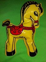 Retro trafikáru bazáráru felfújható gumi lovacska ló figura strandjáték 20 x 15 cm a képek szerint